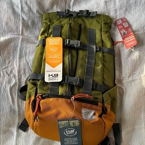 K9 Sport Sack Olive Green and Orange Dog Carrier